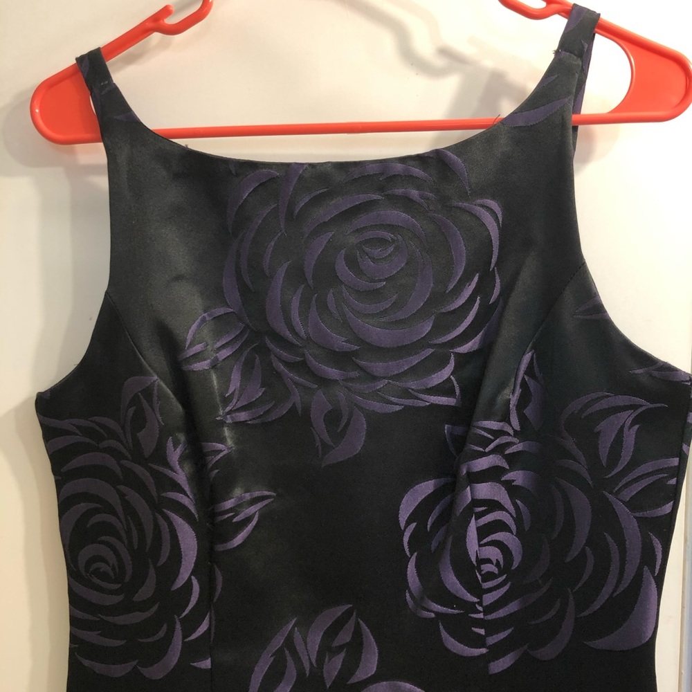 Beautiful black & purple print dress size 9/10